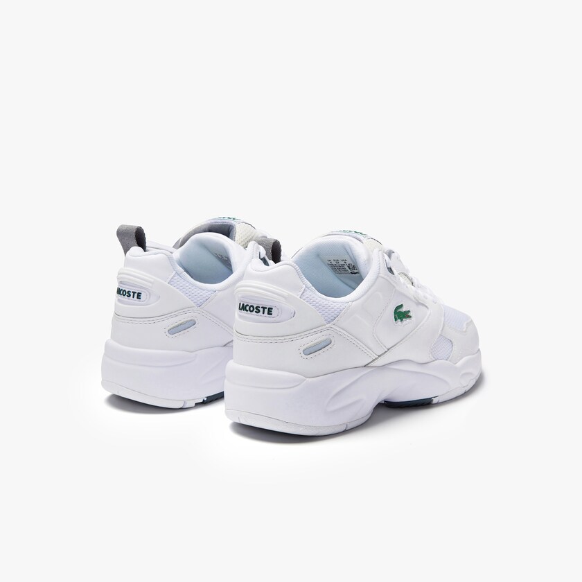 Tenis Lacoste Feminino Branco Storm 96 LO Textile and Leather AZ0-38713B7