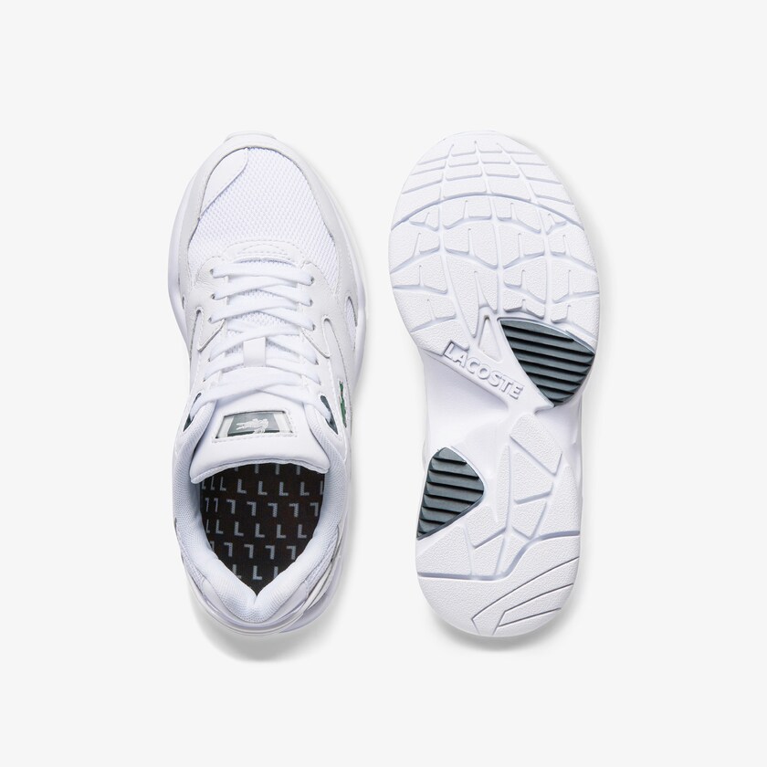 Tenis Lacoste Feminino Branco Storm 96 LO Textile and Leather AZ0-38713B7