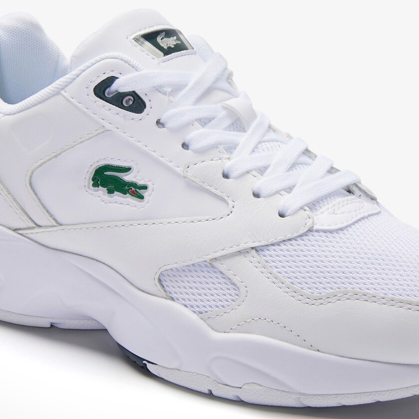 Tenis Lacoste Feminino Branco Storm 96 LO Textile and Leather AZ0-38713B7
