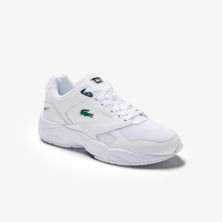 Tenis Lacoste Feminino Branco Storm 96 LO Textile and Leather AZ0-38713B7