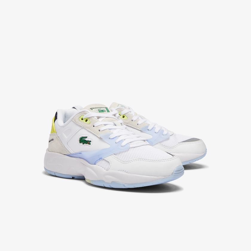 Tenis Lacoste Feminino Branco Coral Storm 96 LO Textile and Leather PI0-90709U3