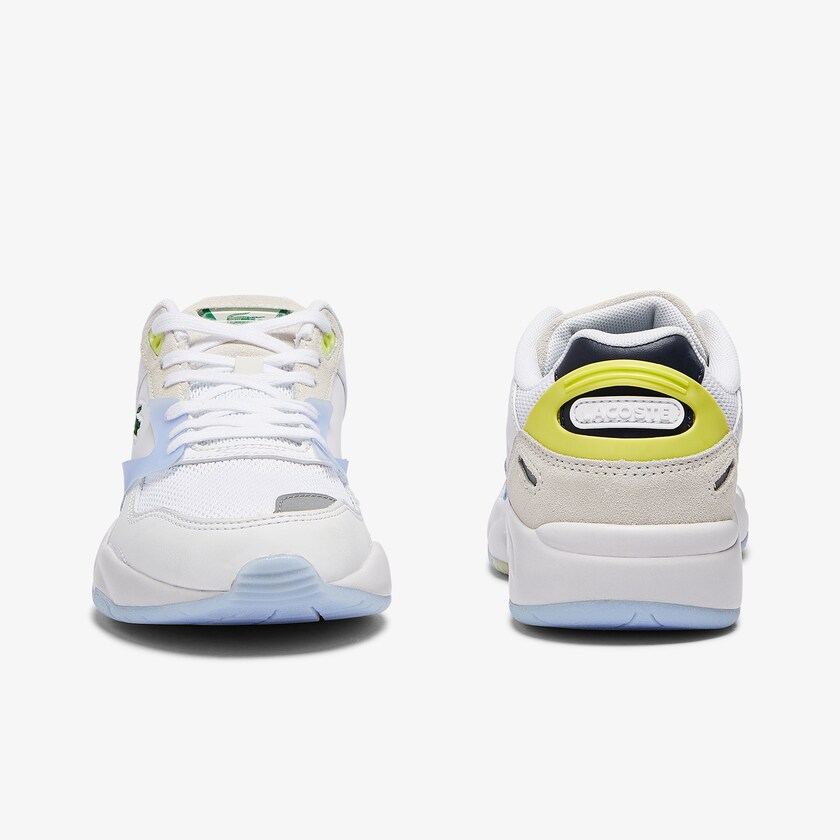 Tenis Lacoste Feminino Branco Coral Storm 96 LO Textile and Leather PI0-90709U3