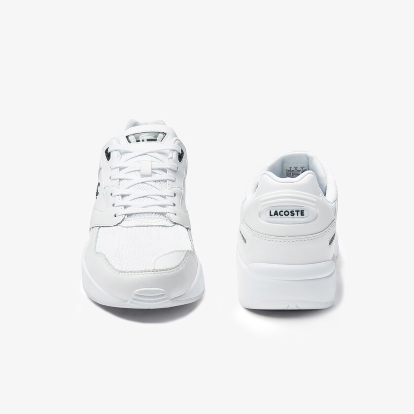 Tenis Lacoste Masculino Branco Verdes Escuro Storm 96 LO Textile and Leather MB8-55685O8