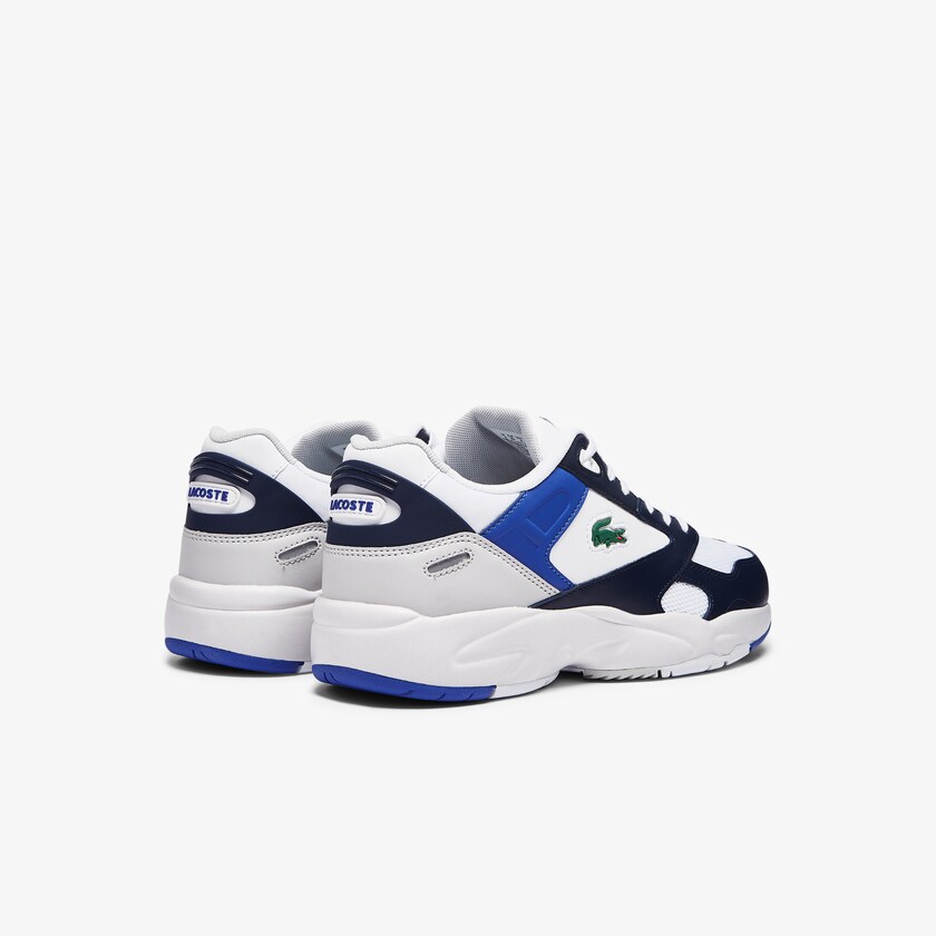 Tenis Lacoste Masculino Branco Azul Marinho Storm 96 Lo Mesh Colour-Pop MM6-35383Y2