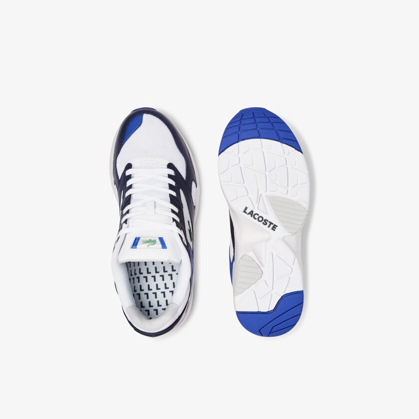 Tenis Lacoste Masculino Branco Azul Marinho Storm 96 Lo Mesh Colour-Pop MM6-35383Y2