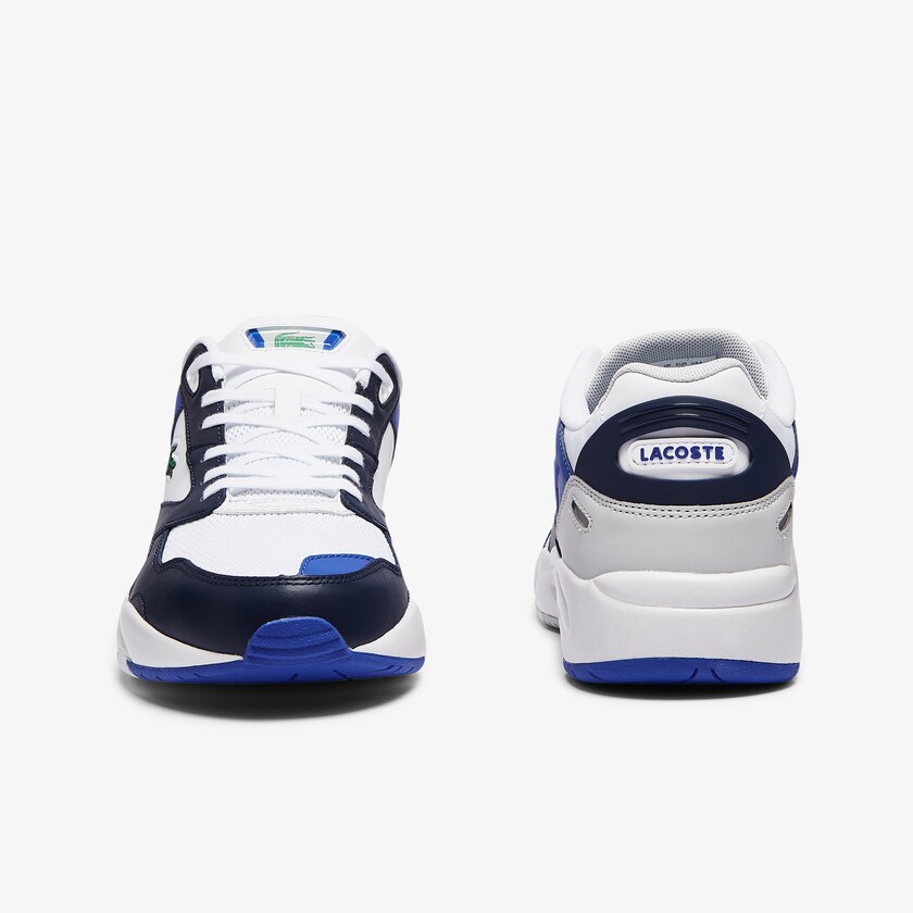 Tenis Lacoste Masculino Branco Azul Marinho Storm 96 Lo Mesh Colour-Pop MM6-35383Y2