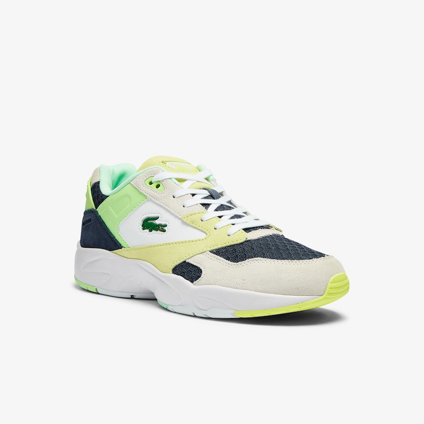 Tenis Lacoste Masculino Azuis Escuro Luz Azuis Storm 96 Lo Suede and Mesh HO2-49904N4