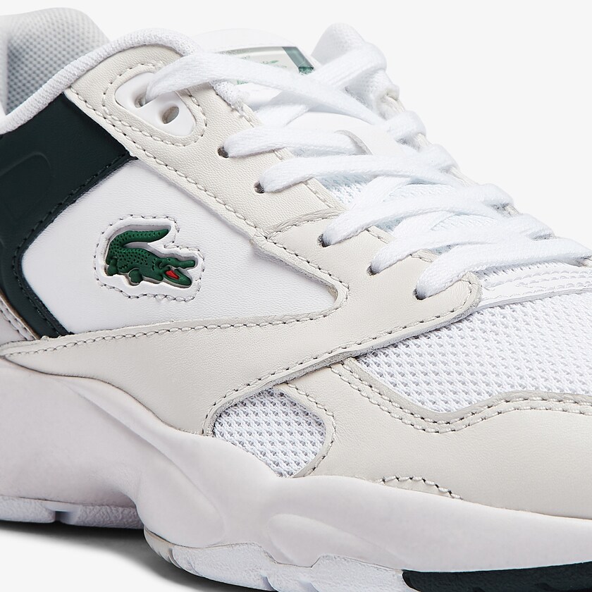Tenis Lacoste Feminino Branco Storm 96 Lo Synthetic and Leather JS6-39763E0