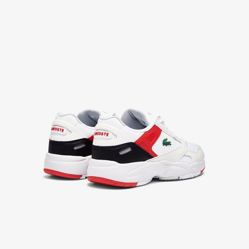 Tenis Lacoste Feminino Branco Vermelhas Storm 96 Lo Synthetic and Leather WS2-35813Y0