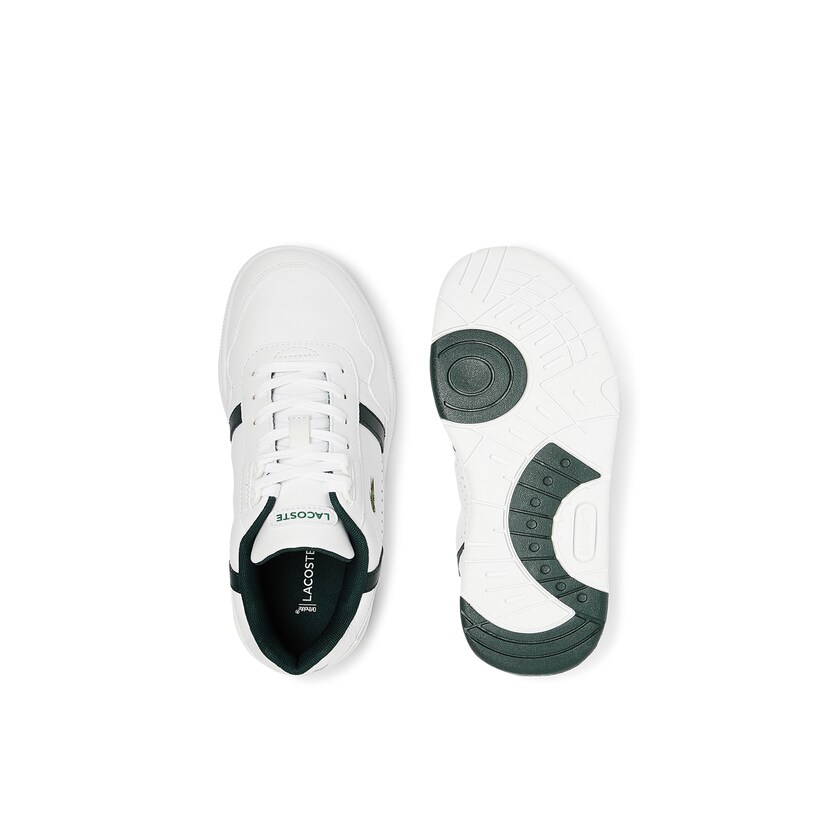 Tenis Lacoste Feminino Branco T-Clip Leather and Synthetic Perforated RQ9-59805V4