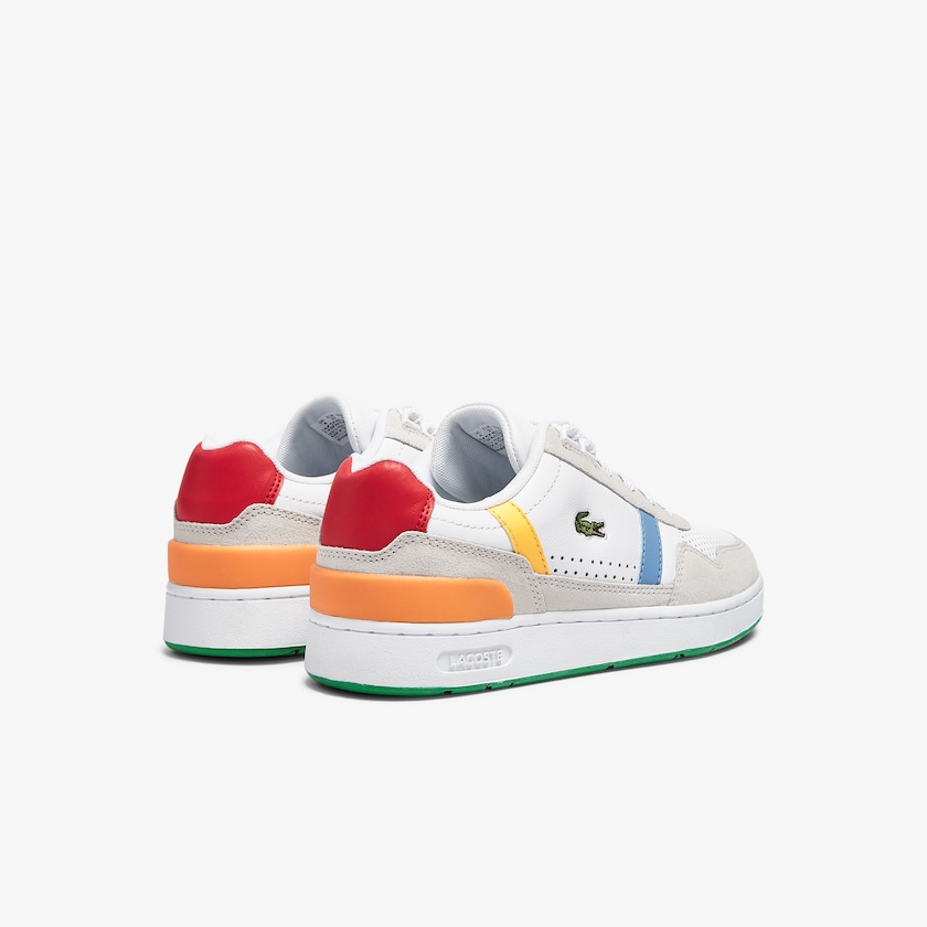Tenis Lacoste Feminino Branco Verdes T-Clip Leather x Polaroid HA2-09170P8