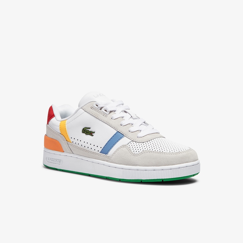 Tenis Lacoste Feminino Branco Verdes T-Clip Leather x Polaroid HA2-09170P8