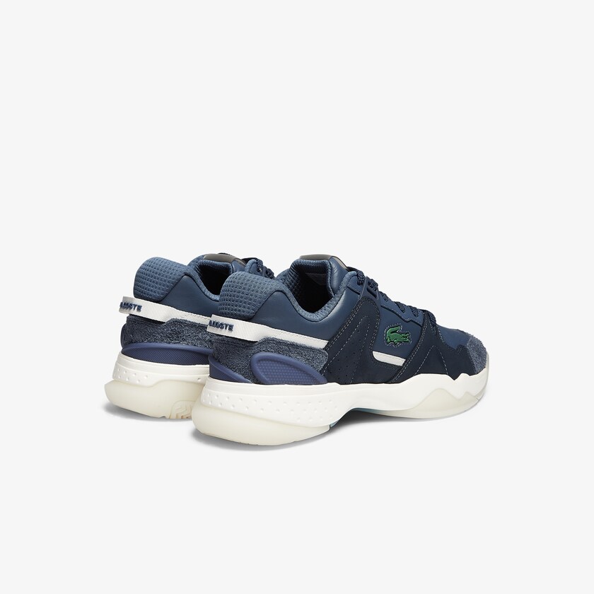Tenis Lacoste Masculino Azul Marinho T-Point Leather and Suede IT3-56245L6