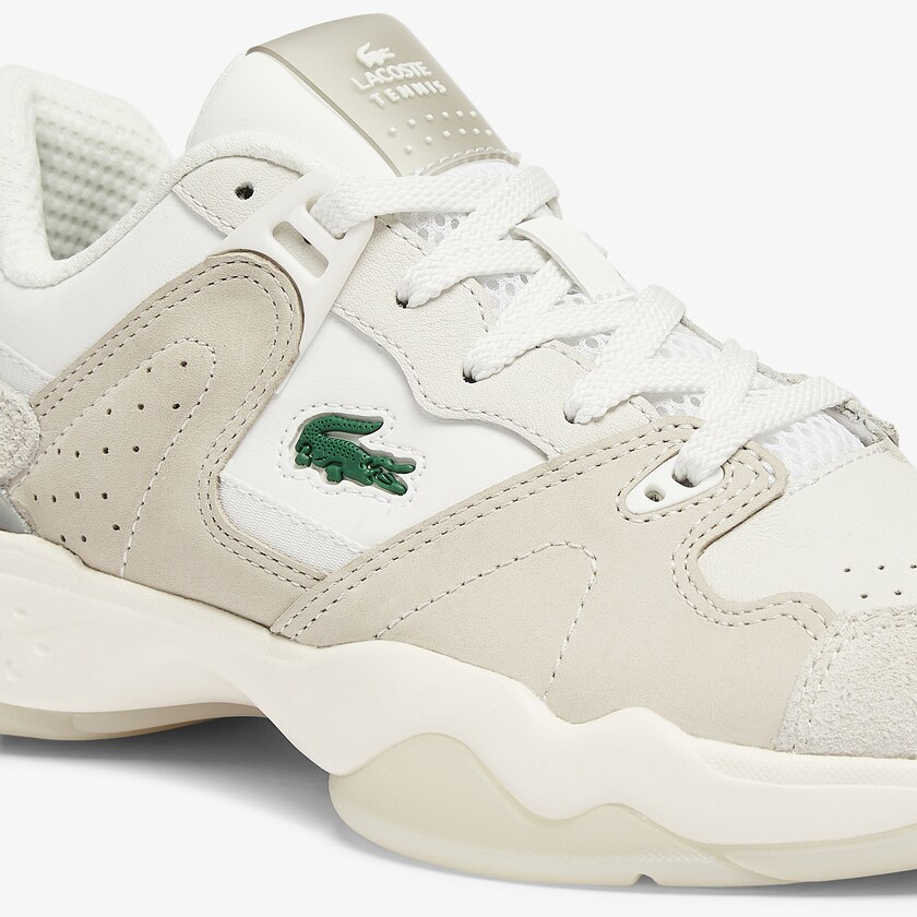 Tenis Lacoste Feminino Bege T-Point Nubuck Leather DY5-37143H8