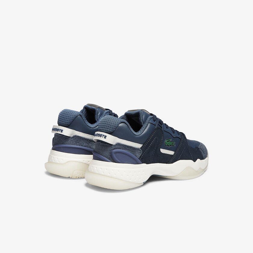 Tenis Lacoste Feminino Azul Marinho T-Point Nubuck Leather OE3-87668K8