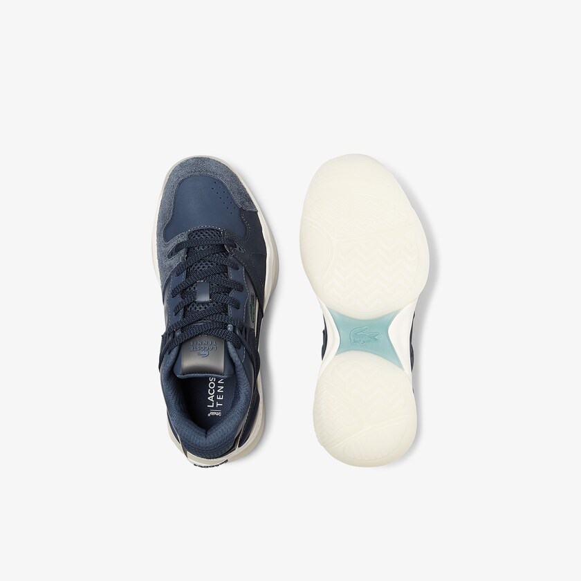 Tenis Lacoste Feminino Azul Marinho T-Point Nubuck Leather OE3-87668K8