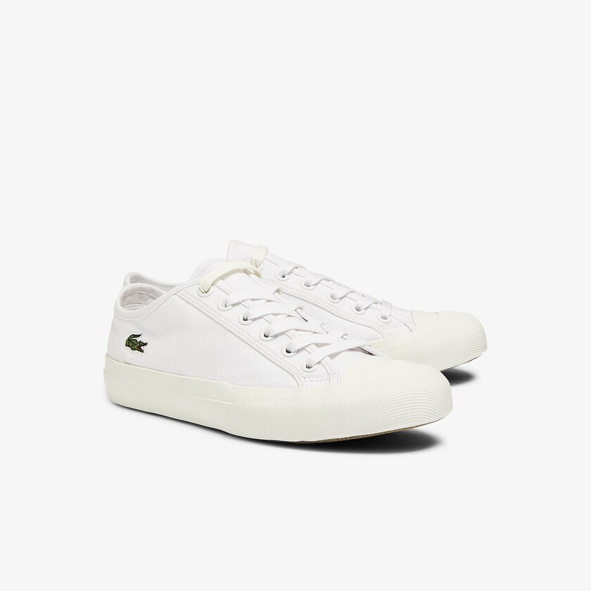 Tenis Lacoste Feminino Branco Branco Topskill Canvas WQ1-65816Q0