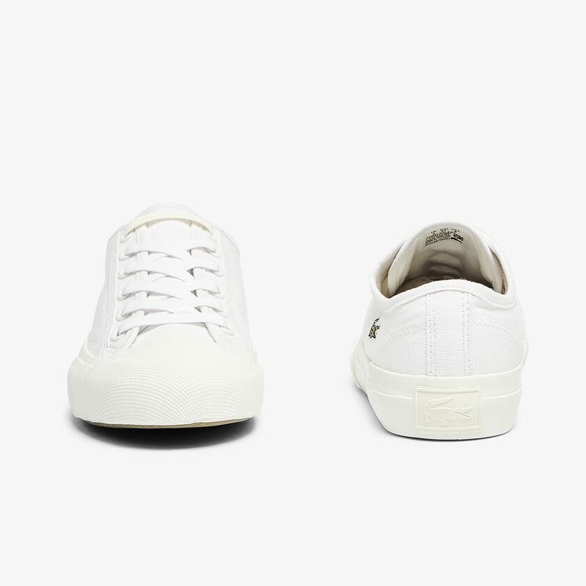 Tenis Lacoste Feminino Branco Branco Topskill Canvas WQ1-65816Q0