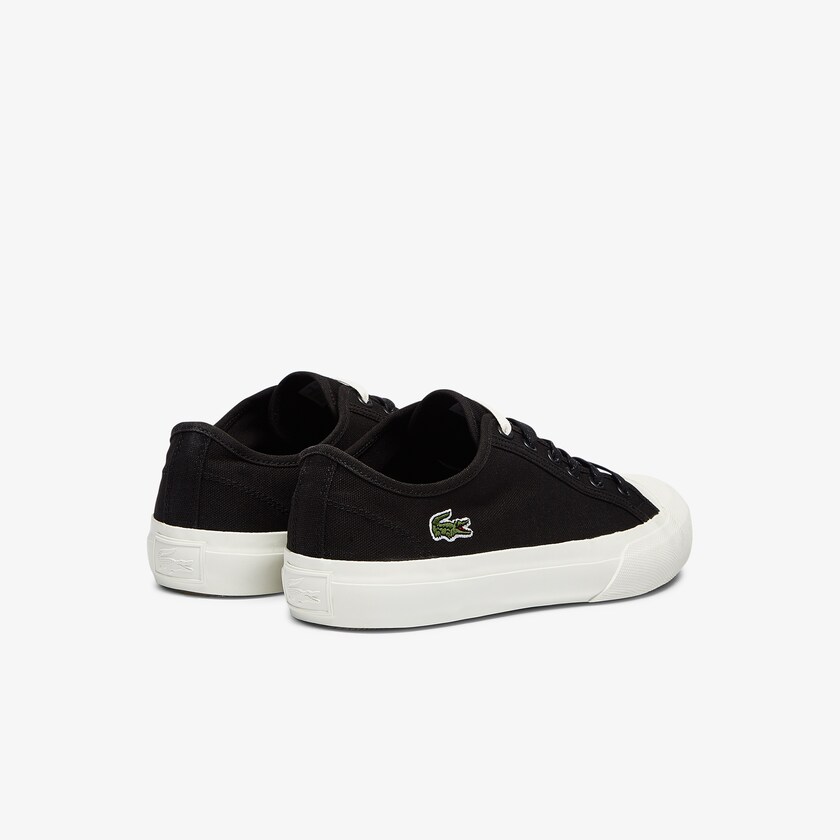 Tenis Lacoste Masculino Pretas Cinzentas Topskill Cotton Canvas LH9-02400O4