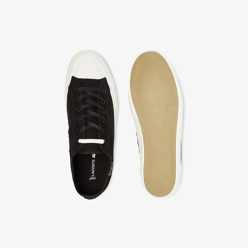 Tenis Lacoste Masculino Pretas Cinzentas Topskill Cotton Canvas LH9-02400O4