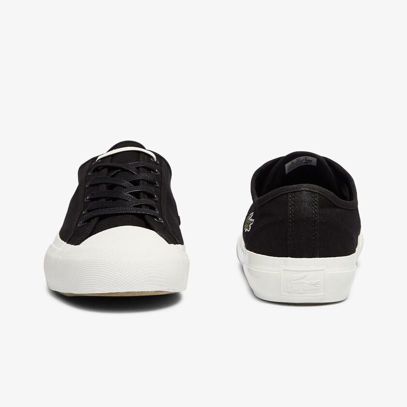 Tenis Lacoste Masculino Pretas Cinzentas Topskill Cotton Canvas LH9-02400O4