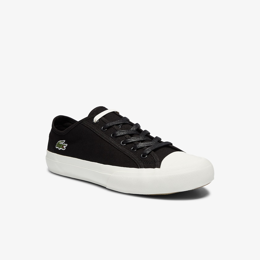 Tenis Lacoste Masculino Pretas Cinzentas Topskill Cotton Canvas LH9-02400O4