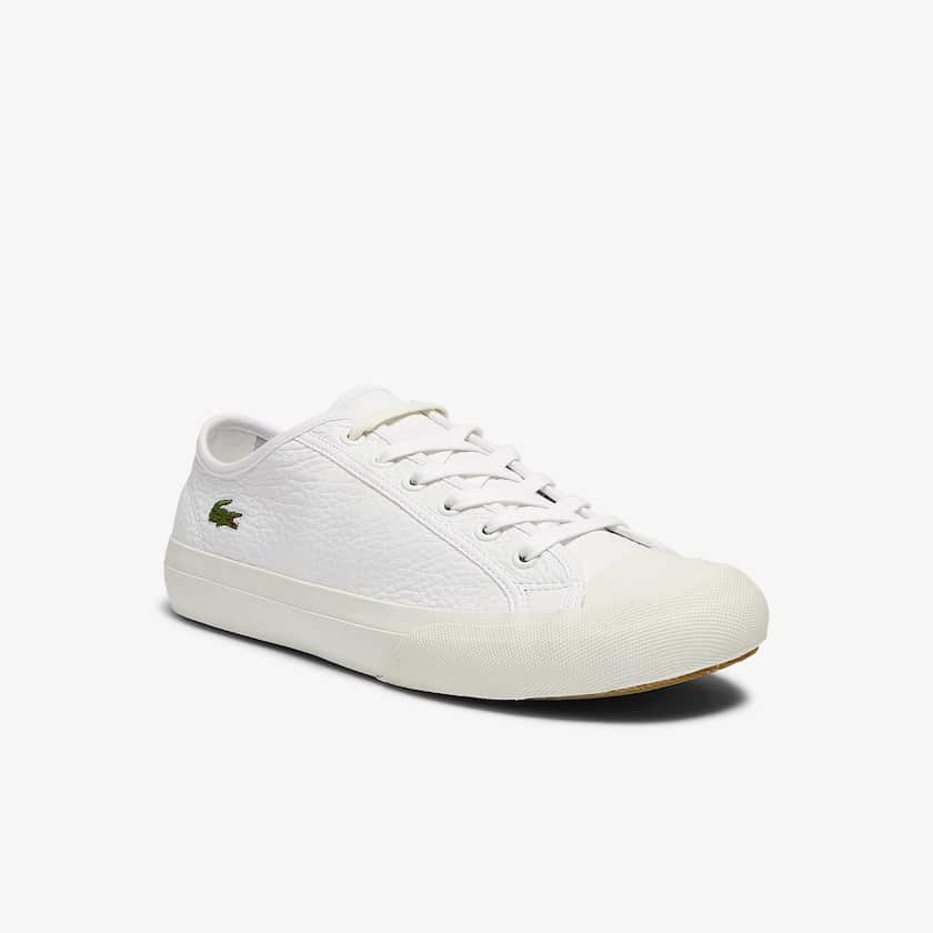 Tenis Lacoste Masculino Branco Cinzentas Topskill Leather PE2-17771Q0