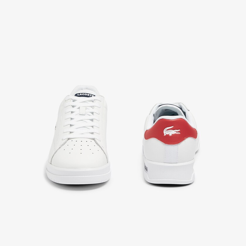 Tenis Lacoste Masculino Branco Bege Twin Serve Leather Colour-Pop ET8-05590B4