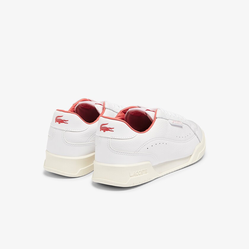 Tenis Lacoste Masculino Branco Bege Twin Serve Luxe Leather RH9-31543C9