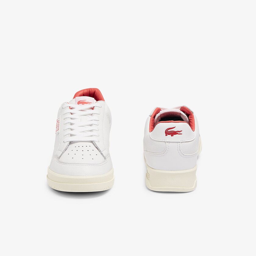 Tenis Lacoste Masculino Branco Bege Twin Serve Luxe Leather RH9-31543C9