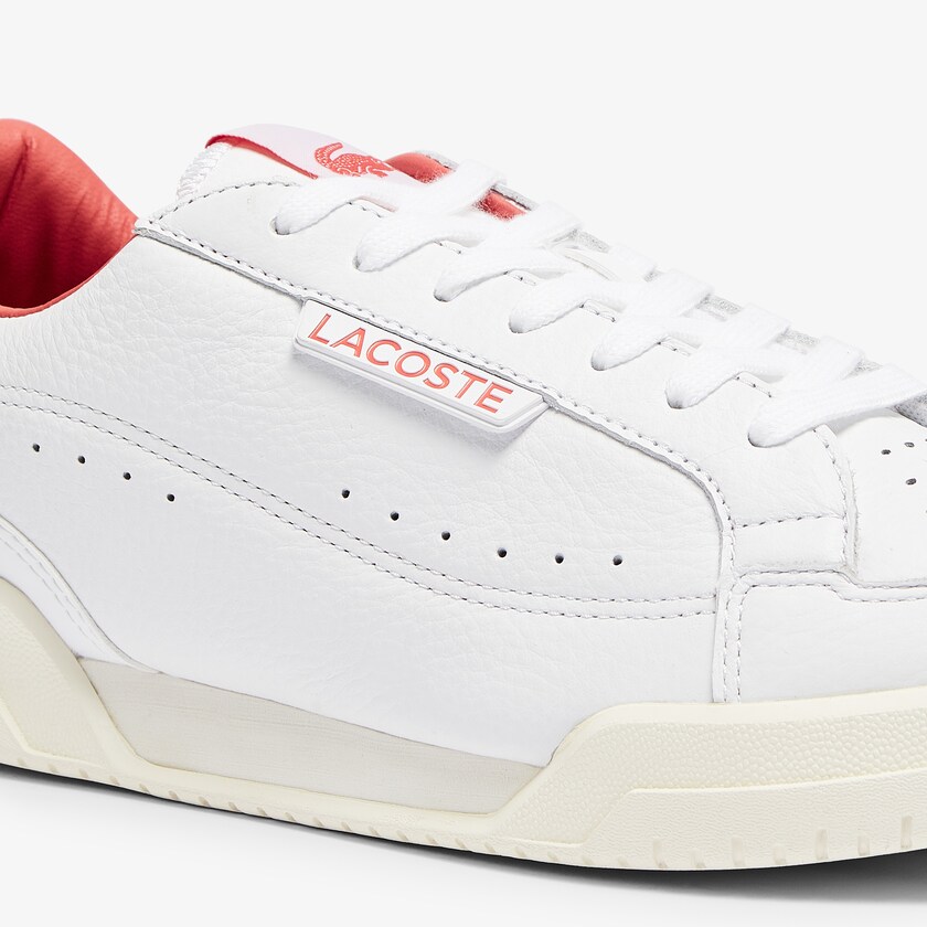 Tenis Lacoste Masculino Branco Bege Twin Serve Luxe Leather RH9-31543C9