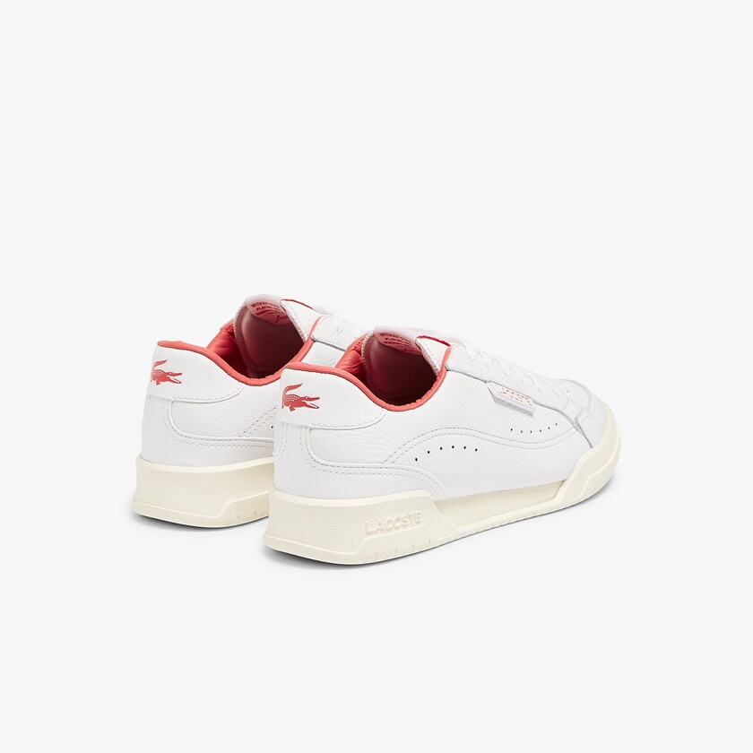 Tenis Lacoste Feminino Branco Bege Twin Serve Luxe Leather and Synthetic CB9-30403N0