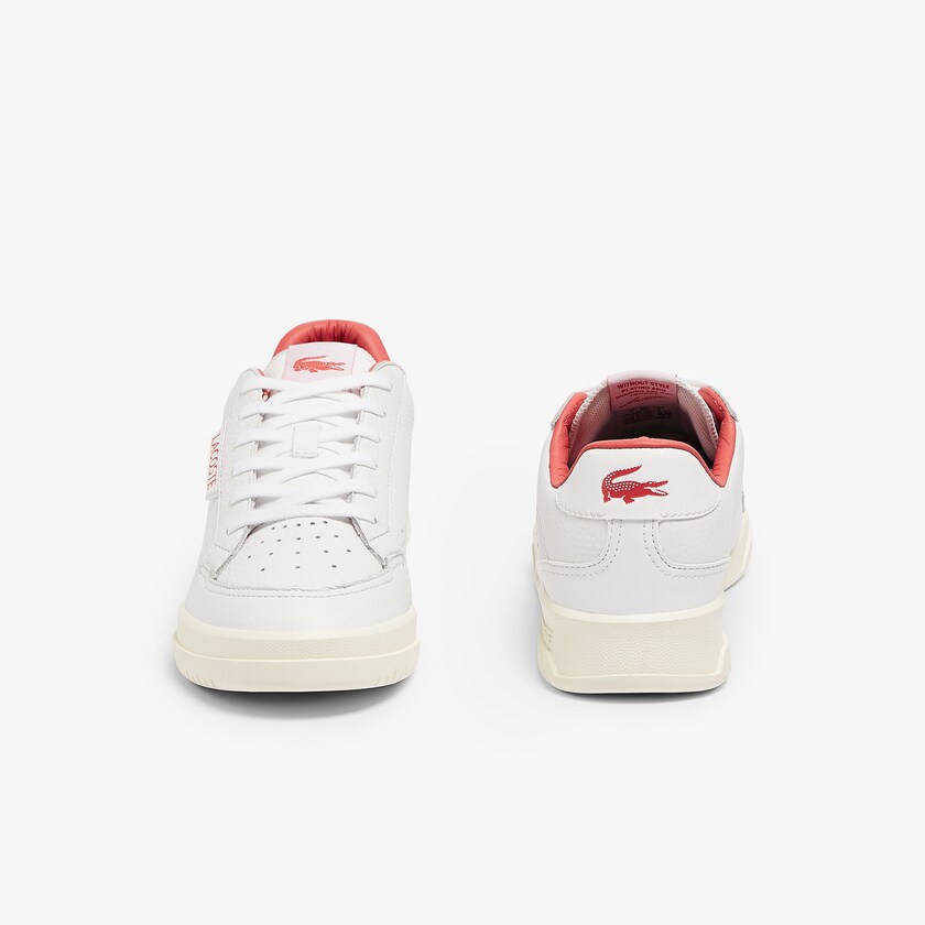 Tenis Lacoste Feminino Branco Bege Twin Serve Luxe Leather and Synthetic CB9-30403N0