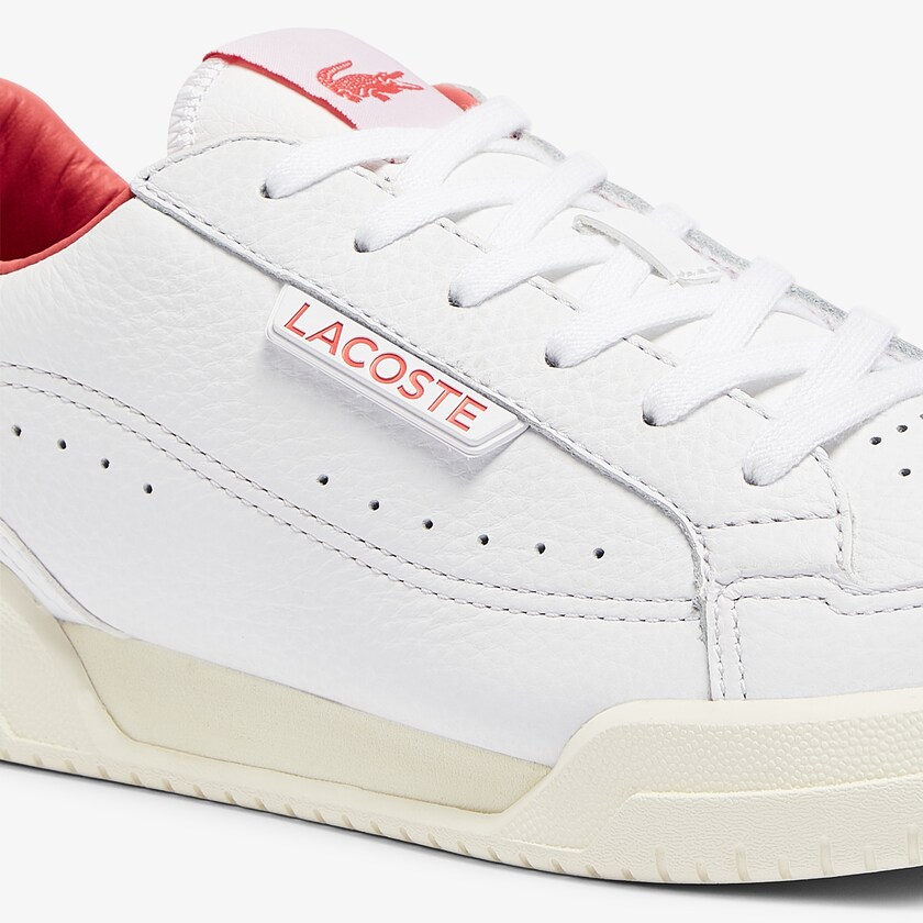 Tenis Lacoste Feminino Branco Bege Twin Serve Luxe Leather and Synthetic CB9-30403N0