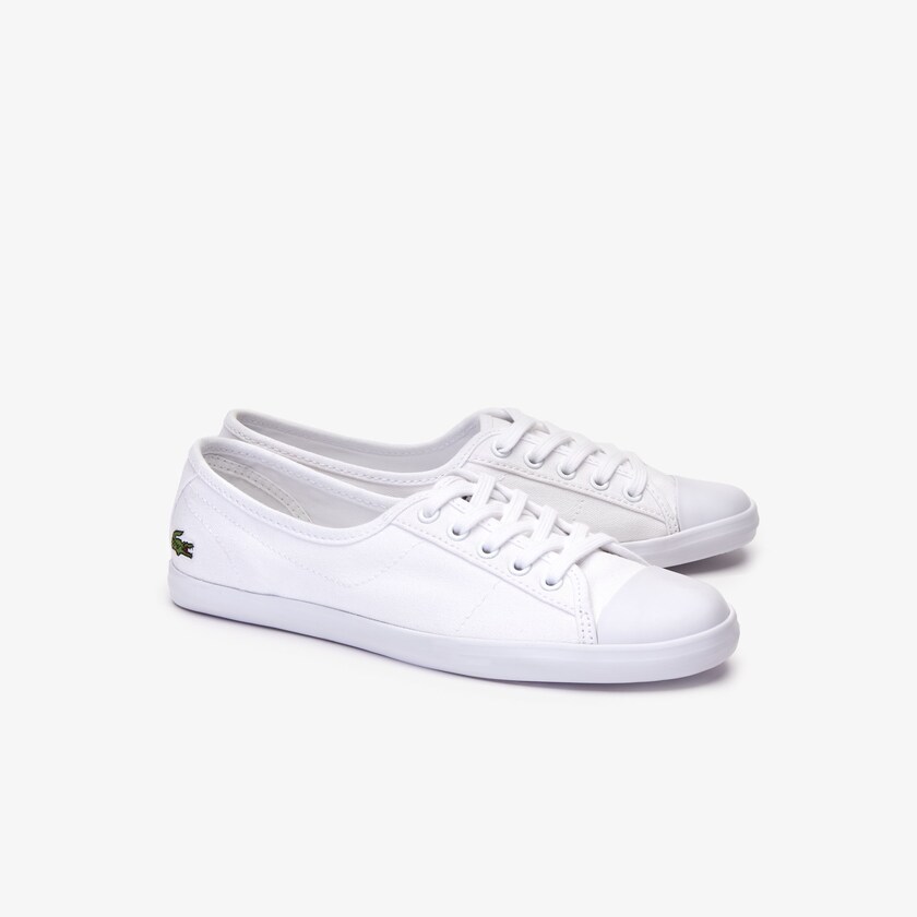 Tenis Lacoste Feminino Branco Ziane Canvas VJ4-36083T0