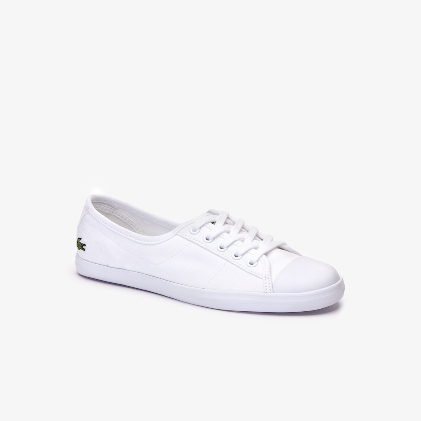 Tenis Lacoste Feminino Branco Ziane Canvas VJ4-36083T0