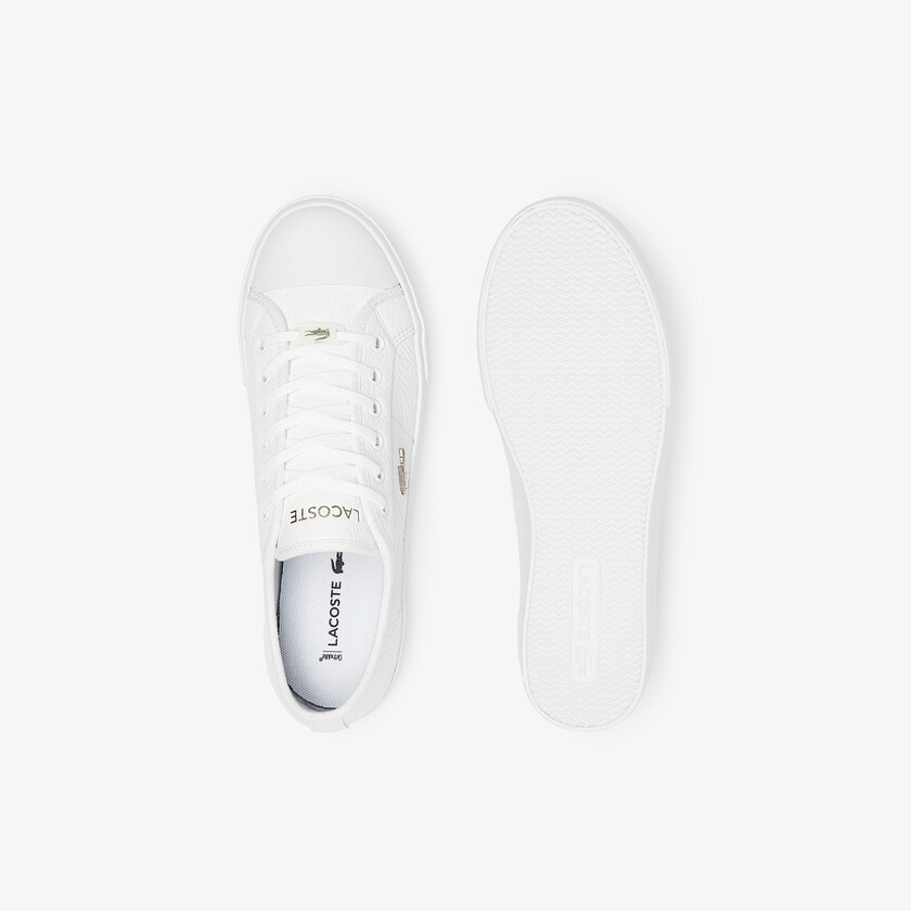 Tenis Lacoste Feminino Branco Ziane Plus Grand Leather PS1-04490T2
