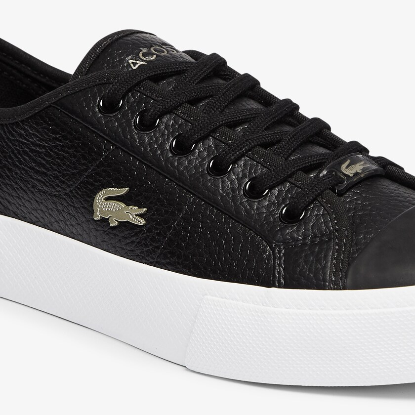 Tenis Lacoste Feminino Pretas Branco Ziane Plus Grand Leather ND8-21342W1