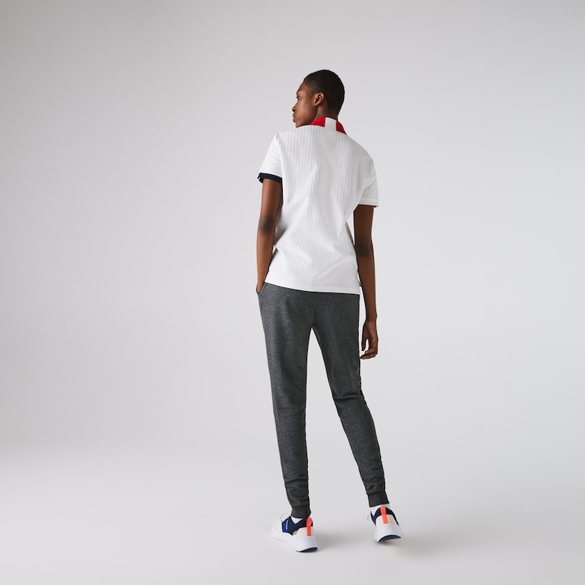 Calças De Treino Lacoste Feminino Cinzentas SPORT Tennis Fleece KS4-50965F8