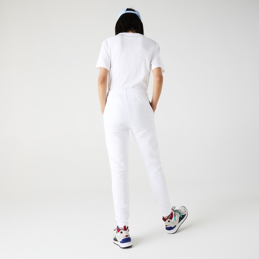 Calças De Treino Lacoste Feminino Branco SPORT Tennis Fleece TI8-43134R8