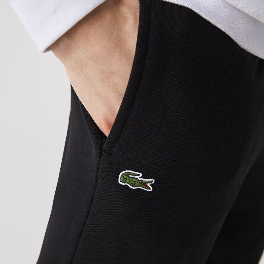Calças De Treino Lacoste Masculino Pretas SPORT Tennis in fleece PR7-82138M4