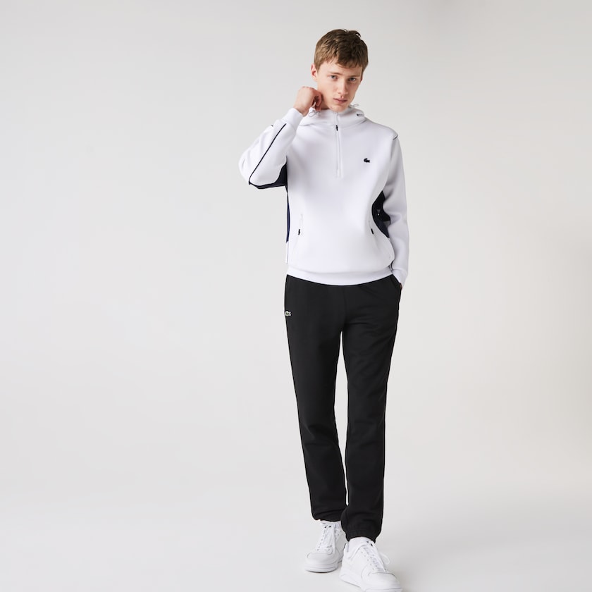 Calças De Treino Lacoste Masculino Pretas SPORT Tennis in fleece PR7-82138M4