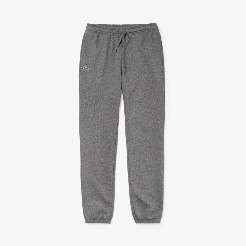 Calças De Treino Lacoste Masculino Cinzentas SPORT Tennis in fleece NM4-43244F4