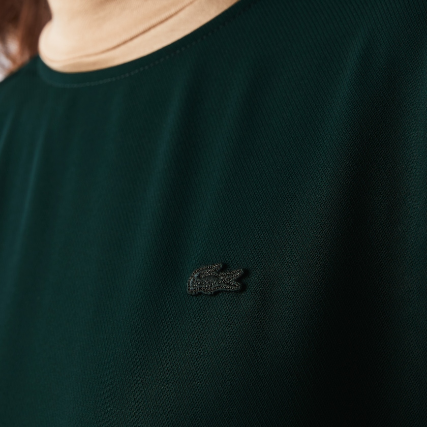 Vestido Lacoste Feminino Verdes Crew Neck Flowy TG2-85188W9