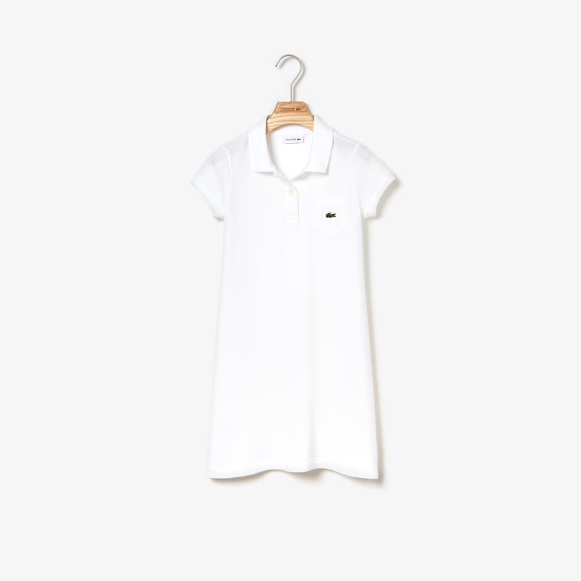 Vestido Lacoste Criança Branco Polo-Style Cotton MH4-31323C9