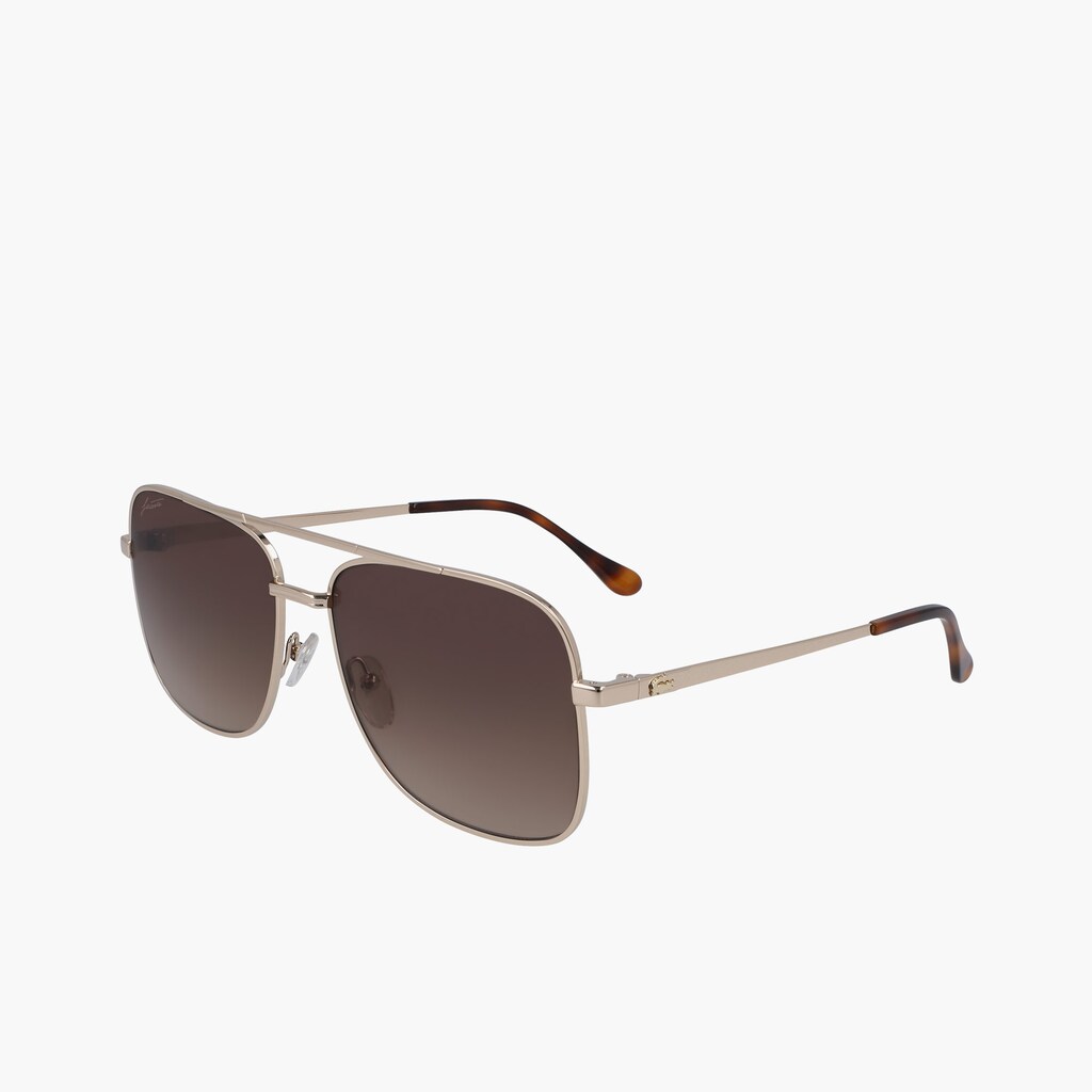 Óculos de Sol Lacoste Masculino Douradas Navigator Metal Signature 101 GC2-06340X0