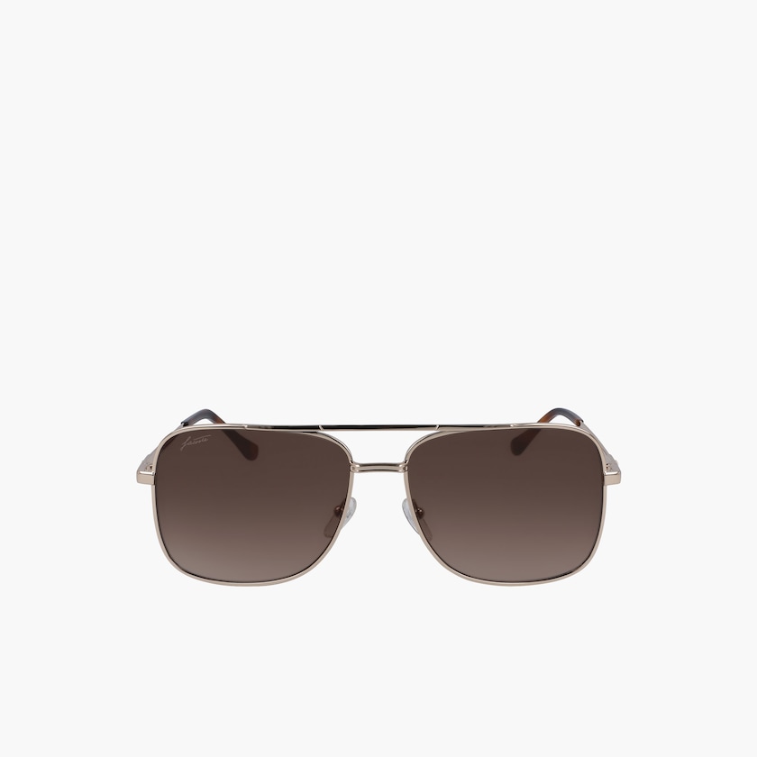 Óculos de Sol Lacoste Masculino Douradas Navigator Metal Signature 101 GC2-06340X0