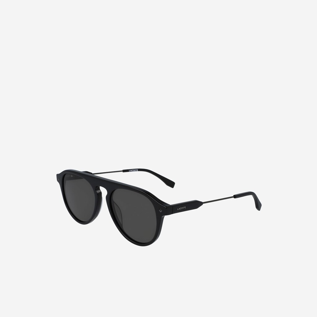 Óculos de Sol Lacoste Masculino Pretas Oval Acetate One Top Bridge NU4-85138I4