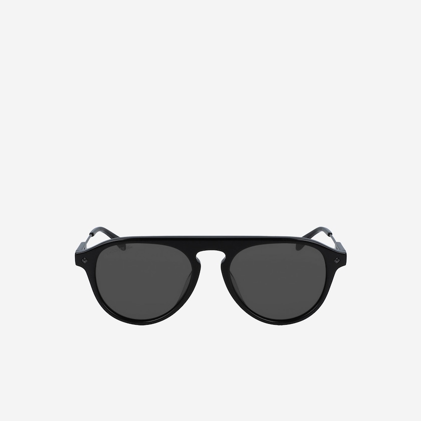 Óculos de Sol Lacoste Masculino Pretas Oval Acetate One Top Bridge NU4-85138I4